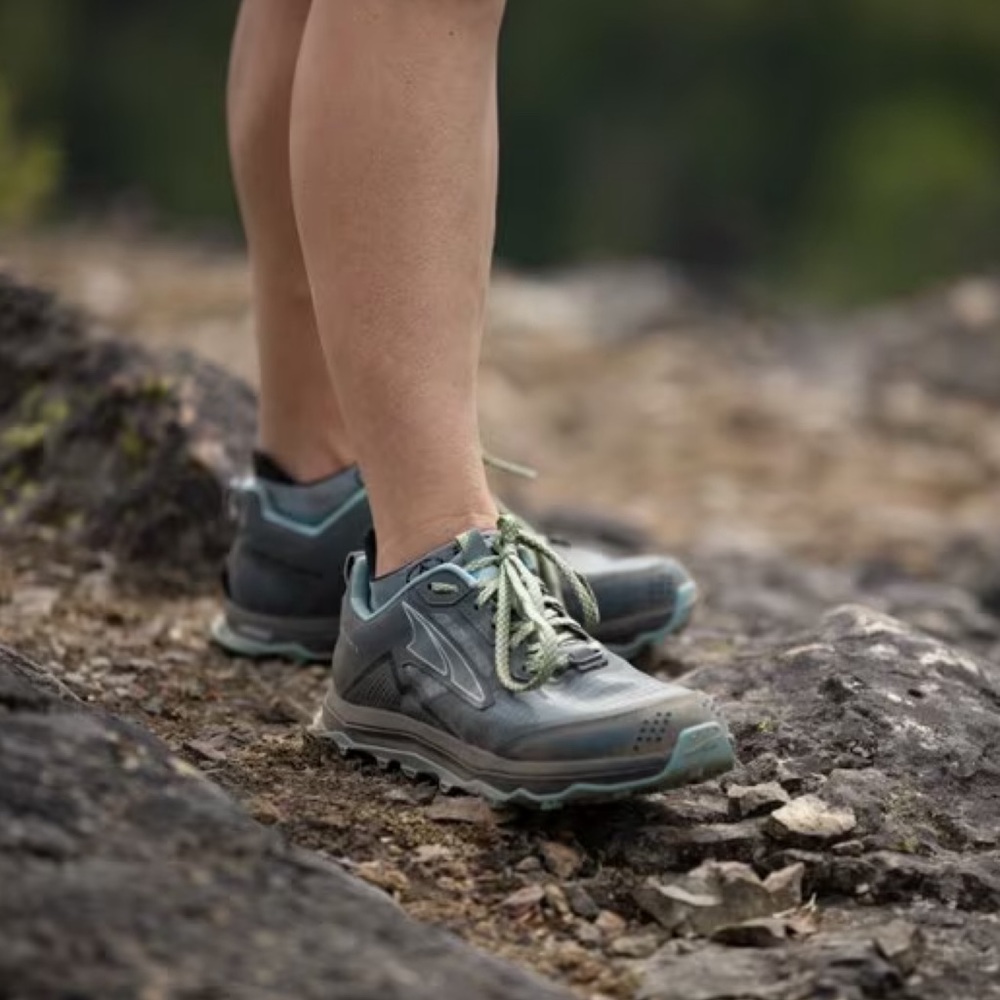 Altra ‘Lone Peak 5’ trail running shoes in balsam green